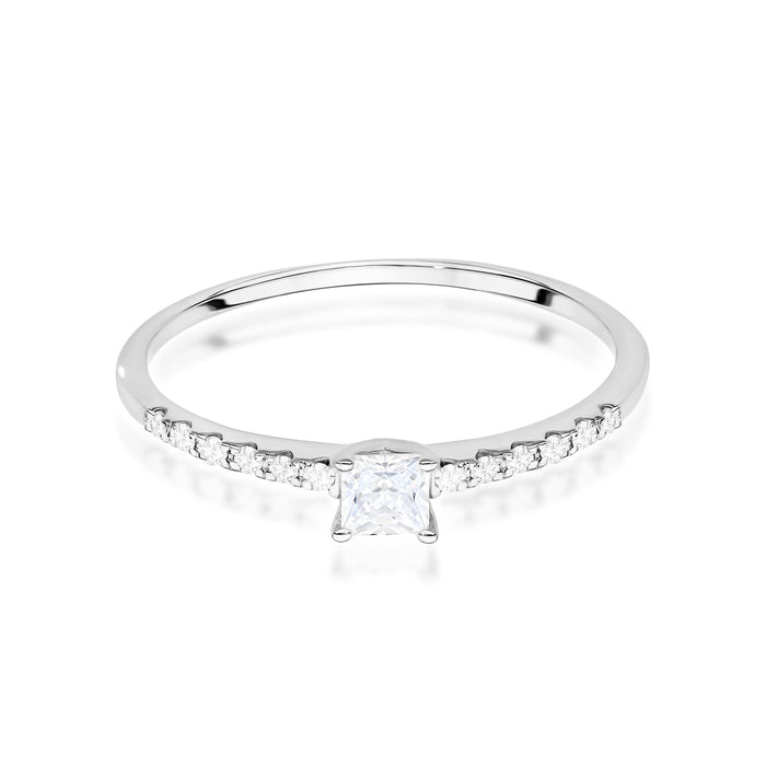 Inel Aur 14K cu Diamant Natural 0.15 ct