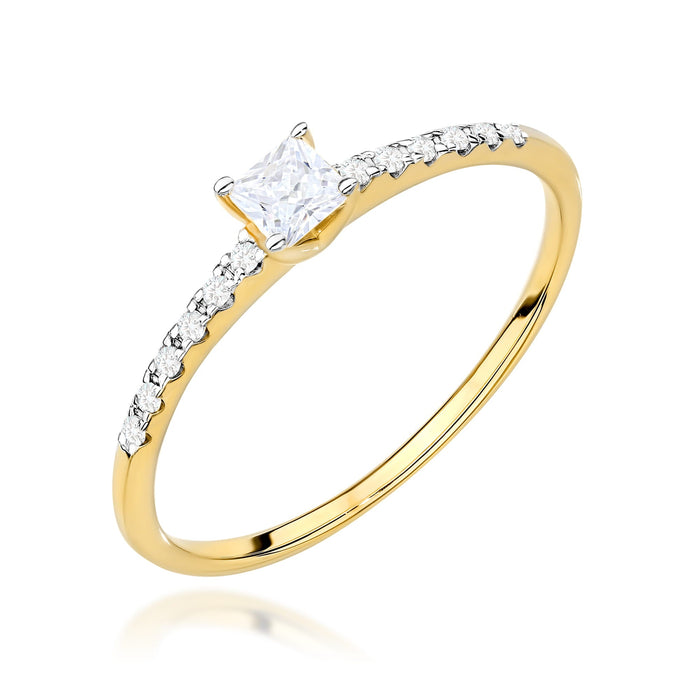 Inel Aur 14K cu Diamante Naturale Naturale 0.22 ct