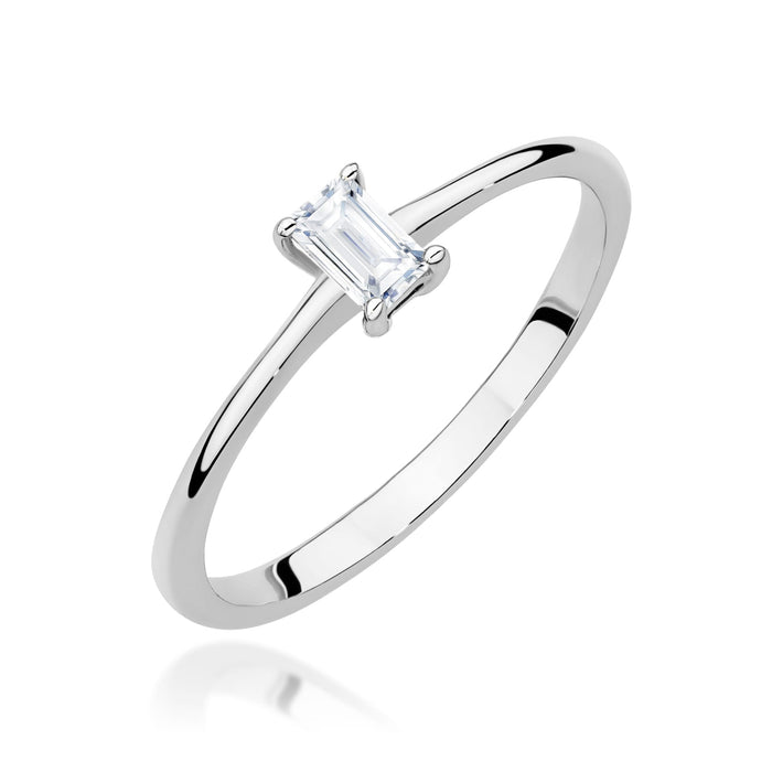 Inel Aur 14K W0592 Diamant Natural 0.15ct