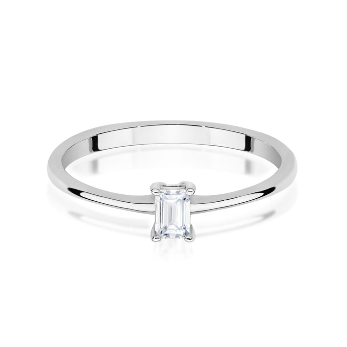 Inel Aur 14K W0592 Diamant Natural 0.15ct