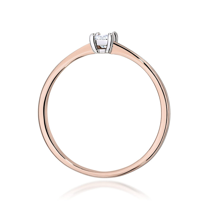 Inel Aur 14K W0592 Diamant Natural 0.15ct