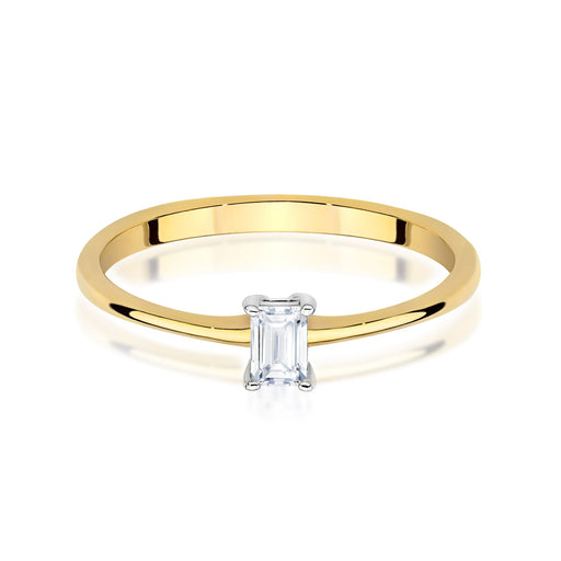 Inel Aur 14K W0592 Diamant Natural 0.15ct