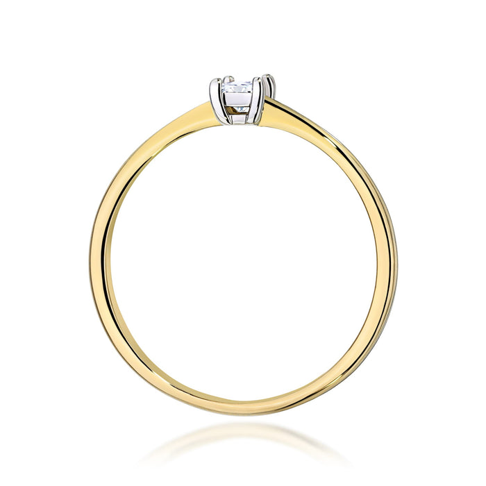 Inel Aur 14K W0592 Diamant Natural 0.15ct