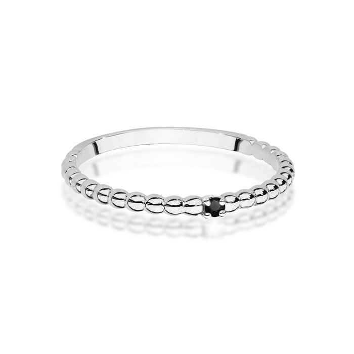 Inel Aur 14K W0601 Diamant Negru 0.02ct