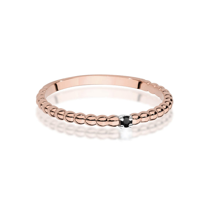 Inel Aur 14K W0601 Diamant Negru 0.02ct