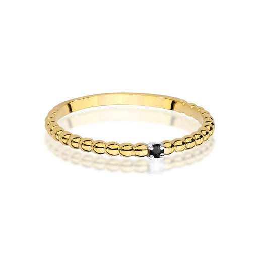 Inel Aur 14K W0601 Diamant Negru 0.02ct