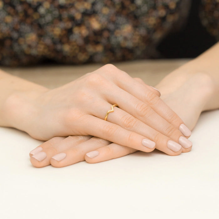 Inel Aur 14K W0602 Diamante 0.04ct