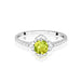 Inel Aur 14K cu Peridot 0.60 ct si Diamante Naturale Naturale 0.13 ct
