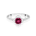 Inel Aur 14K cu Rhodolite 0.60 ct si Diamante Naturale 0.13 ct