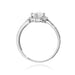 Inel Aur 14K cu White Sapphire 0.60 ct si Diamante Naturale 0.13 ct