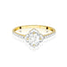 Inel Aur 14K cu White Sapphire 0.60 ct si Diamante Naturale 0.13 ct