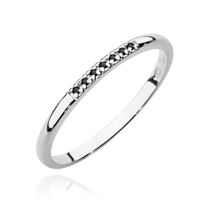 Inel Aur 14K W0607 Diamante Negre 0.035ct