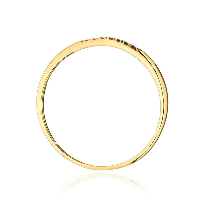 Inel Aur 14K W0607 Diamante Negre 0.035ct