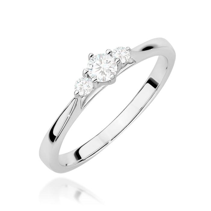 Inel Aur 14K cu Diamante Naturale Naturale 0.19 ct
