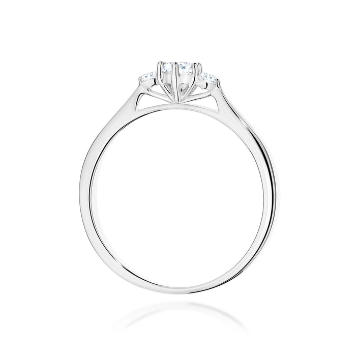 Inel Aur 14K cu Diamante Naturale 0.19 ct