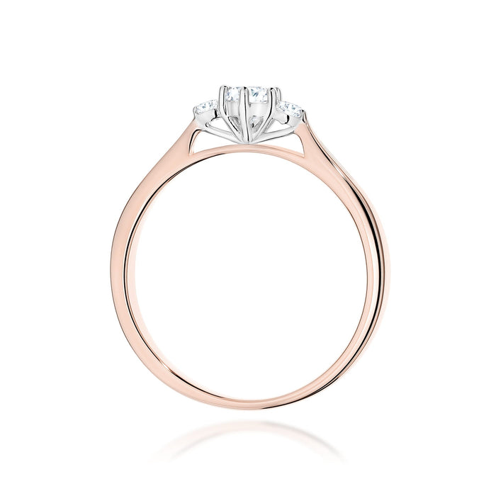 Inel Aur 14K cu Diamante Naturale Naturale 0.19 ct