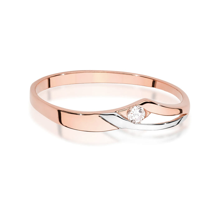 Inel Aur 14K W0609 Diamant 0,04ct