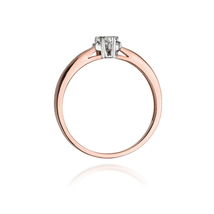 Inel Aur 14K cu Diamante Naturale 0.15 ct