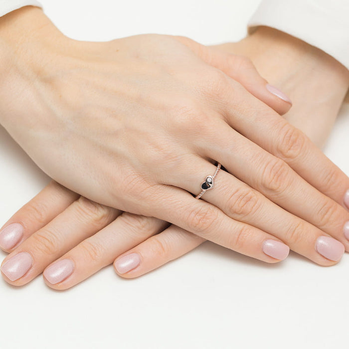 Inel Aur 14K W0610 Diamant 0.03ct