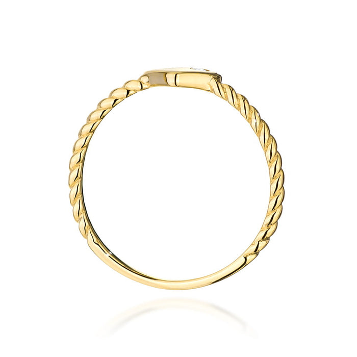 Inel Aur 14K W0610 Diamant 0.03ct