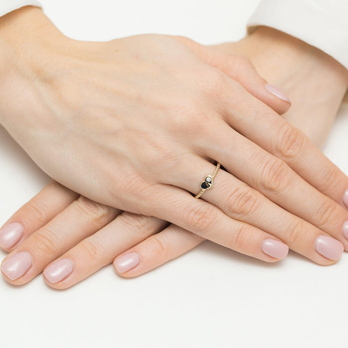 Inel Aur 14K W0610 Diamant 0.03ct