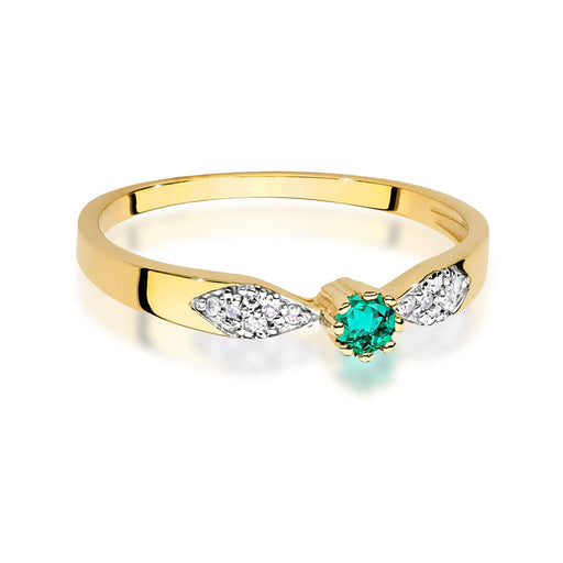 Inel Aur 14K W0613 Smarald 0.15ct