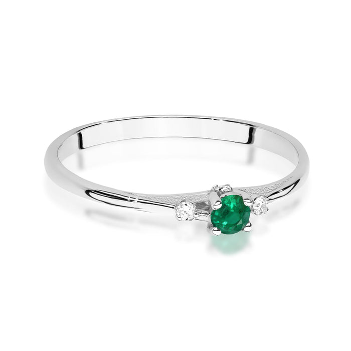 Inel Aur 14K W0614 Smarald 0.15ct