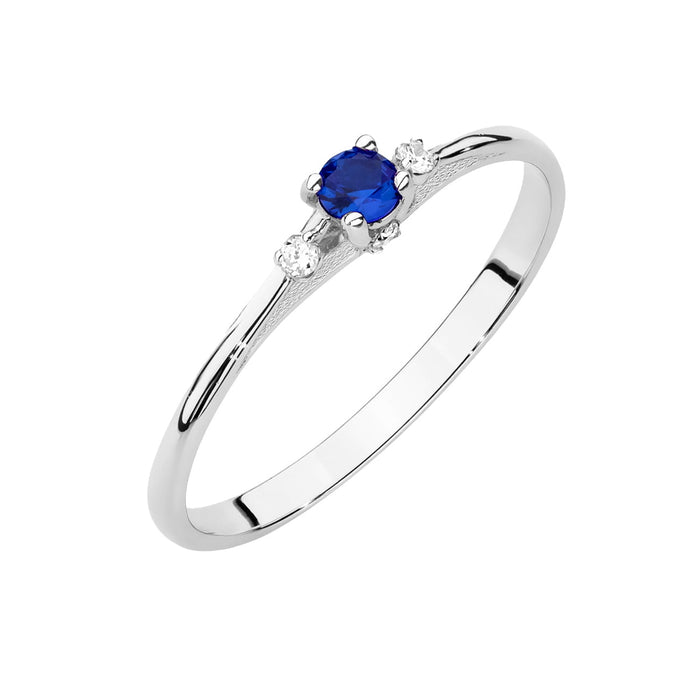 Inel Aur 14K W0614 Safir 0.15ct