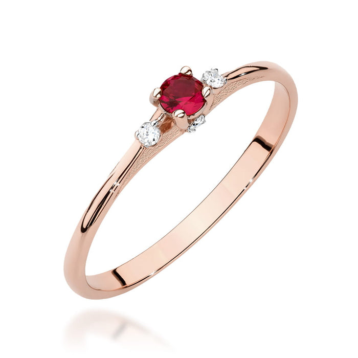 Inel Aur 14K W0614 Rubin 0.15ct