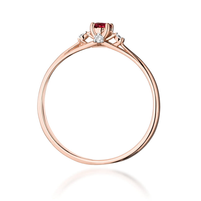 Inel Aur 14K W0614 Rubin 0.15ct