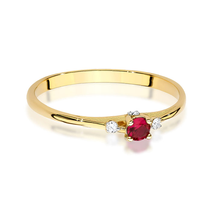 Inel Aur 14K W0614 Rubin 0.15ct