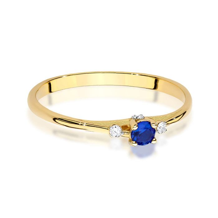 Inel Aur 14K W0614 Safir 0.15ct