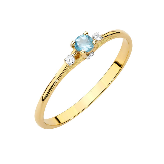 Inel Aur 14K W0614 Topaz 0.15ct