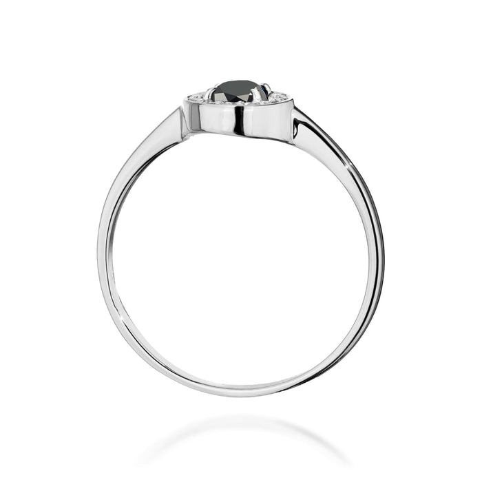 Inel Aur 14K W0616 Diamant Negru 0.30ct