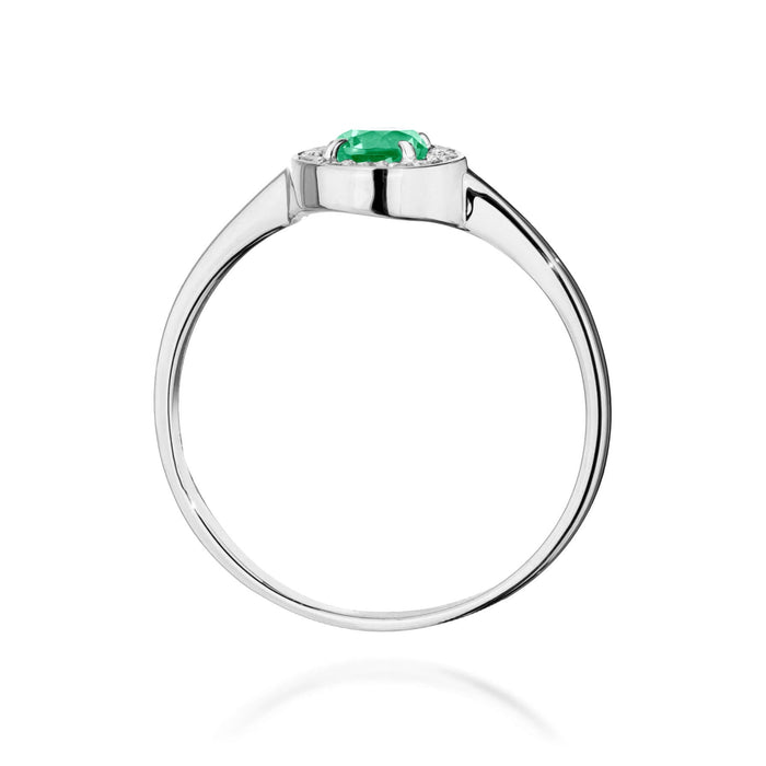 Inel Aur 14K W0616 Smarald 0.30ct