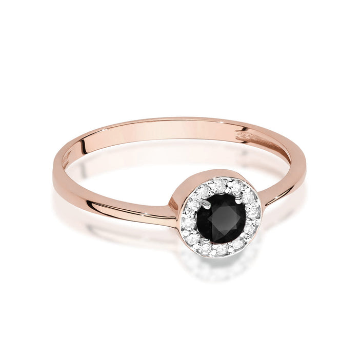 Inel Aur 14K W0616 Diamant Negru 0.30ct