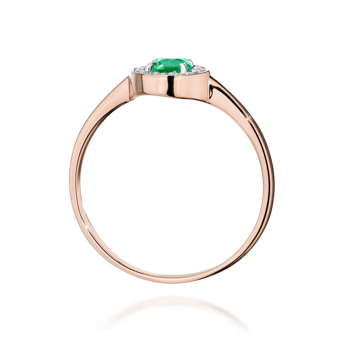 Inel Aur 14K W0616 Smarald 0.30ct