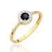 Inel Aur 14K W0616 Diamant Negru 0.30ct