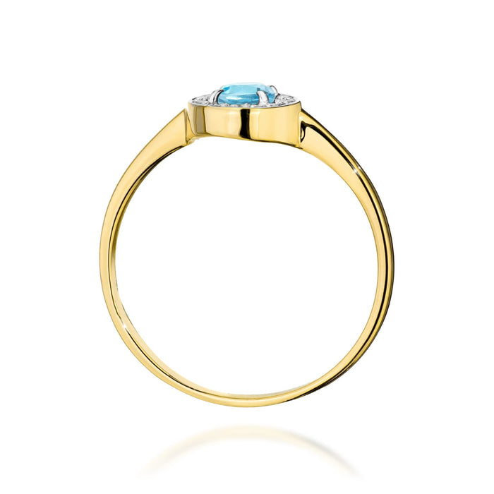 Inel Aur 14K W0616 Topaz 0.25ct