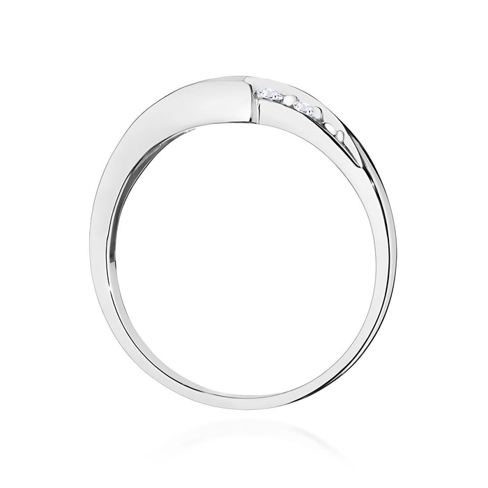 Inel Aur 14K W0618 Diamant Natural Negru 0.30ct