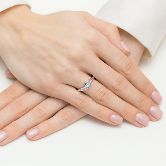 Inel Aur 14K W0618 Topaz 0.25ct