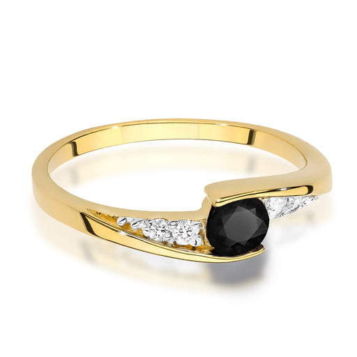 Inel Aur 14K W0618 Diamant Negru 0.30ct