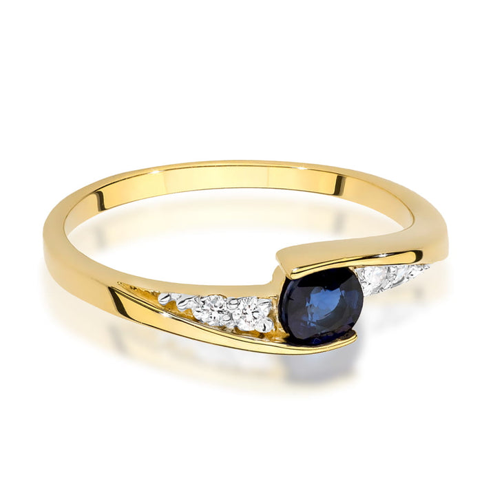 Inel Aur 14K W0618 Safir 0.30ct