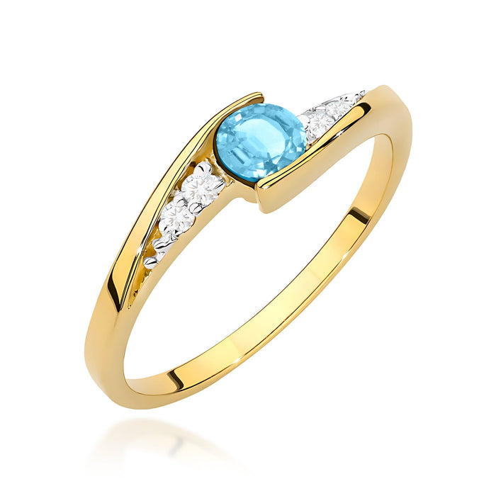 Inel Aur 14K W0618 Topaz 0.25ct