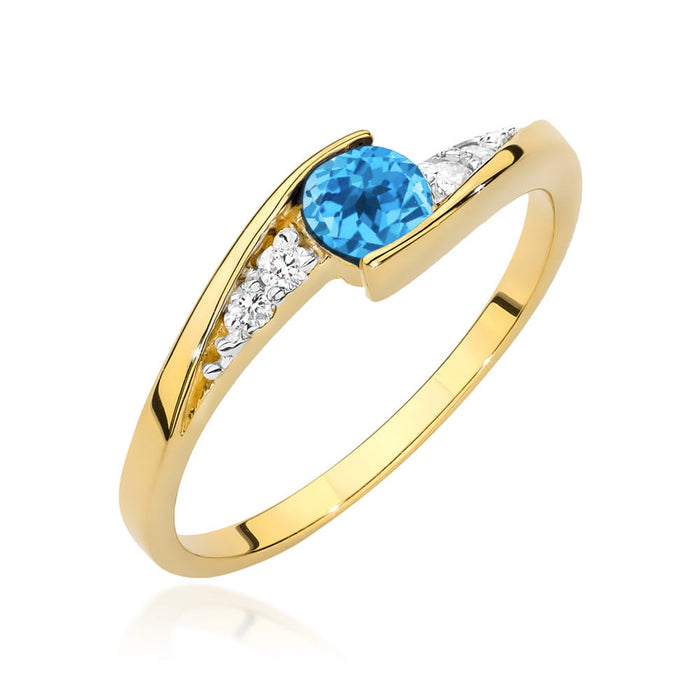 Inel Aur 14K W0618 Topaz 0.25ct