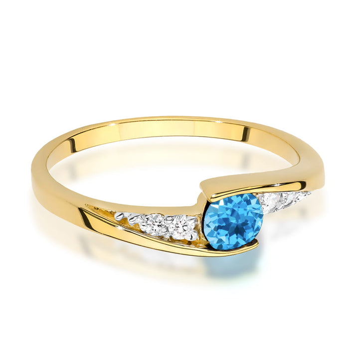 Inel Aur 14K W0618 Topaz 0.25ct
