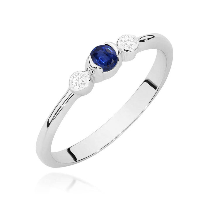 Inel Aur 14K W0620 Safir 0.15ct