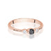 Inel Aur 14K W0620 Diamant Negru 0.12ct