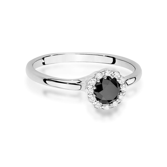 Inel Aur 14K W0622 Diamant Negru 0.50ct