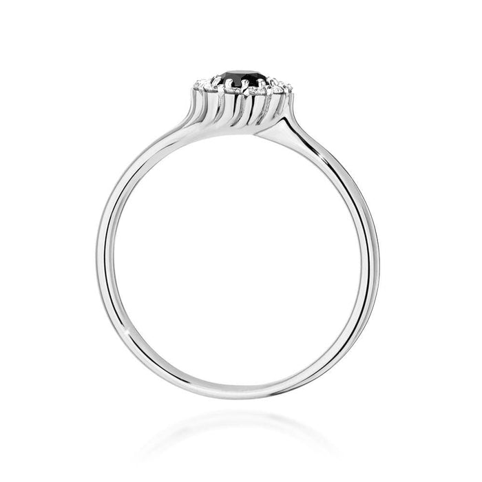 Inel Aur 14K W0622 Diamant Negru 0.50ct